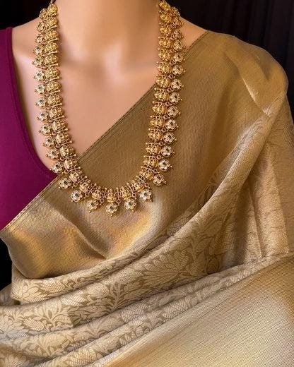 Tissue Saree-Copper Gold Tissue Saree