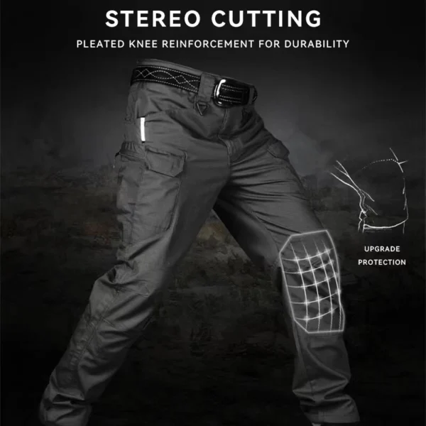 Tactical Men's Cargo Pants Waterproof Work Pants Outdoor Hiking Combat Trousers