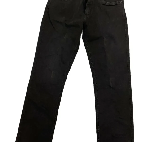 Urban Star Men's Stretch Relaxed Fit Straight Leg Premium Jeans Black