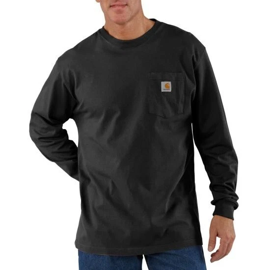 Men's Carhartt K126 Long Sleeve Workwear Crewneck T-Shirt