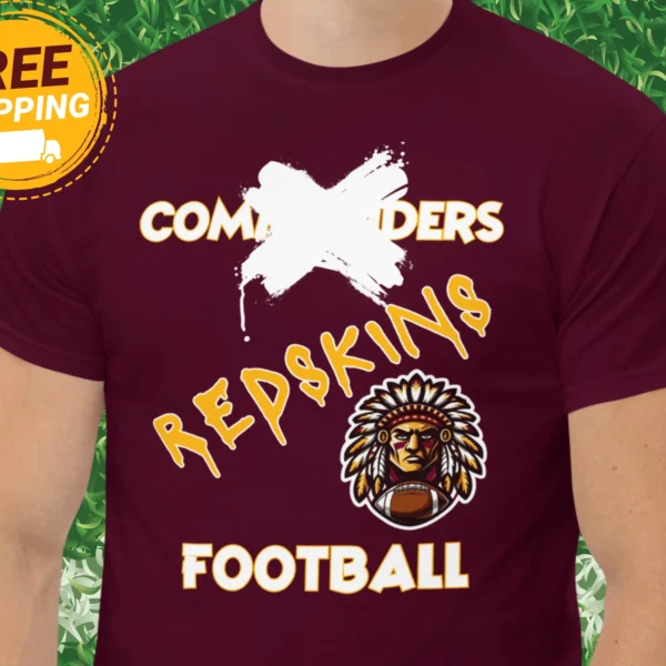 NEW Washington Redskins Shirt Anti Washington Commanders TShirt Football Unisex
