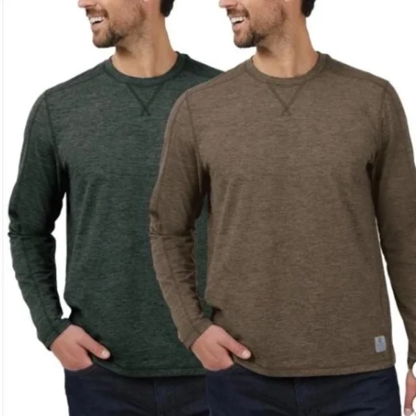 Rugged Elements Men's Long Sleeve Sueded Tee