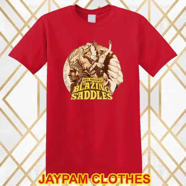 Blazing Saddles Iconic Movie Classic Retro Men's Red Size S - 5XL
