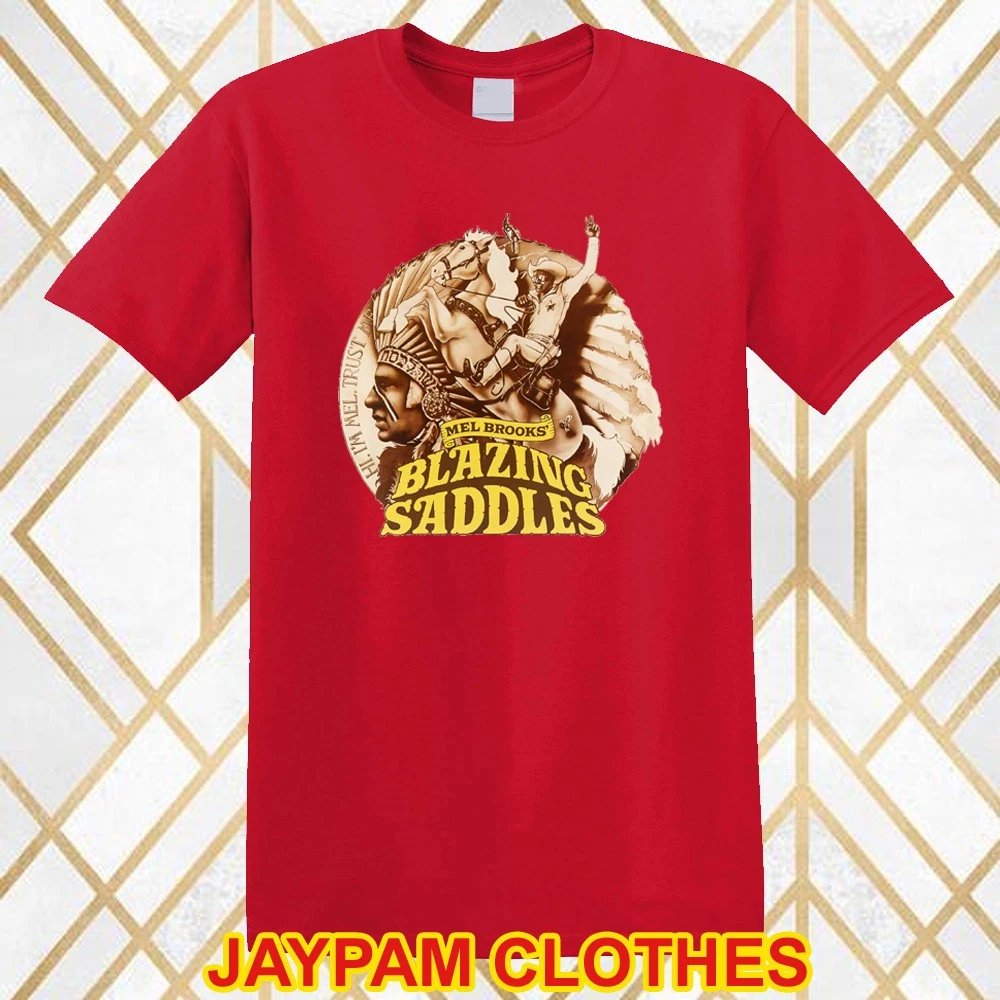 Blazing Saddles Iconic Movie Classic Retro Men's Red Size S - 5XL
