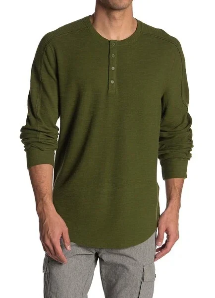 M453 NWT VINCE HENLEY LONG SLEEVE THERMAL MEN TEE SIZE L, XXL