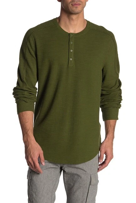 M453 NWT VINCE HENLEY LONG SLEEVE THERMAL MEN TEE SIZE L, XXL