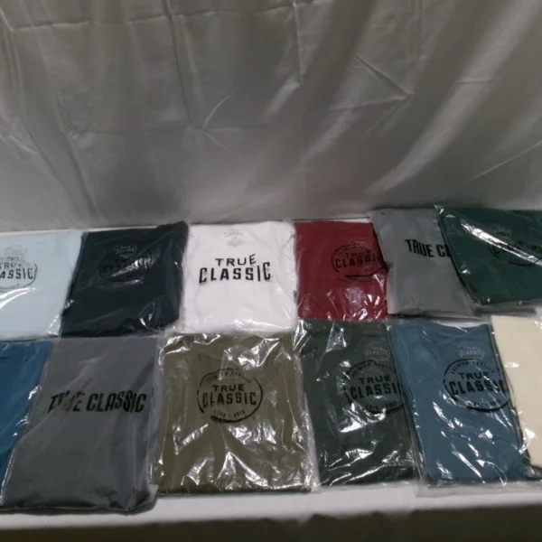 True Classic Crew Neck Short Sleeve Tees Assorted Sizes & Colors