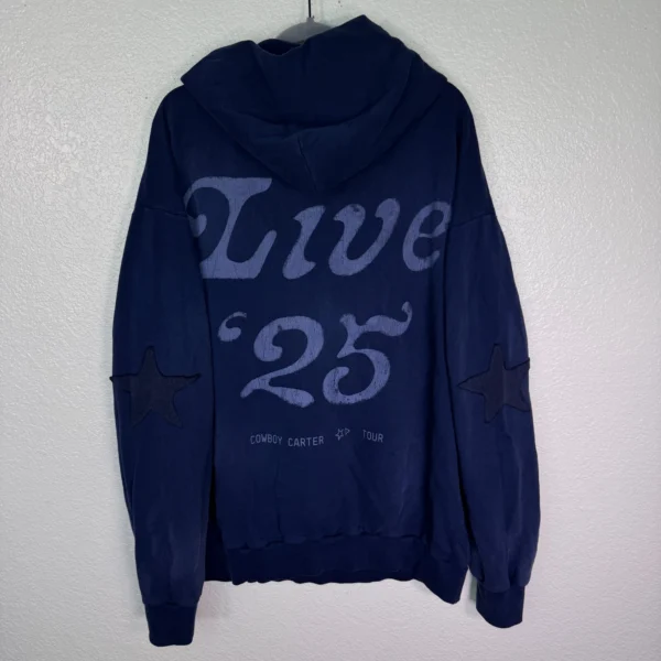 Beyonce Cowboy Carter Tour Hoodie XXL Concert Merch 16 Carriages CCT 2025 Blue