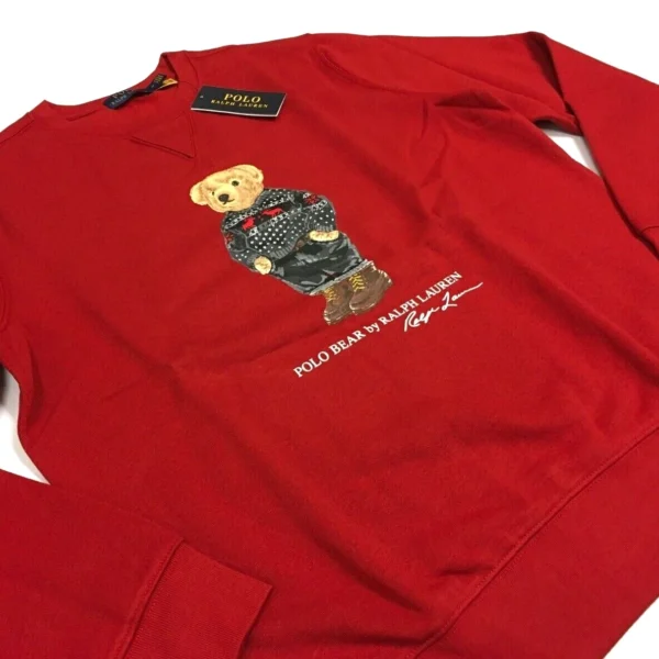 Polo Ralph Lauren Military Army Camo Bear Fleece Sweater Sweatshirt Christmas