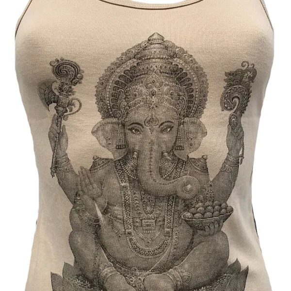 Lord Ganesha Ganesh Mantra Karma Hindu Tattoo Designer Tank Top Shirt S M