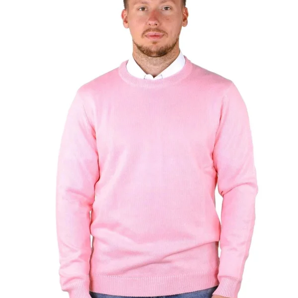 Socal Look Men's Sweater Crew Neck Long Sleeve Acrylic Pullover
