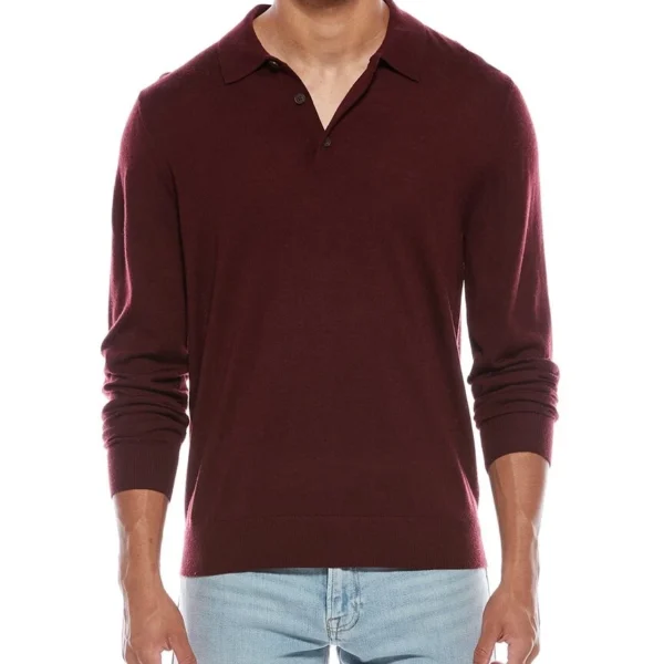 Vince Wool Polo Sweater Men's