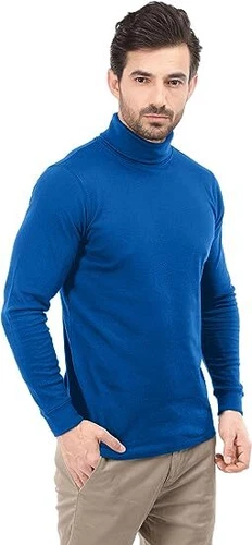 Turtleneck T-Shirt For Men Long Sleeves Tailored Comfort Fit Lot Utopia Wear